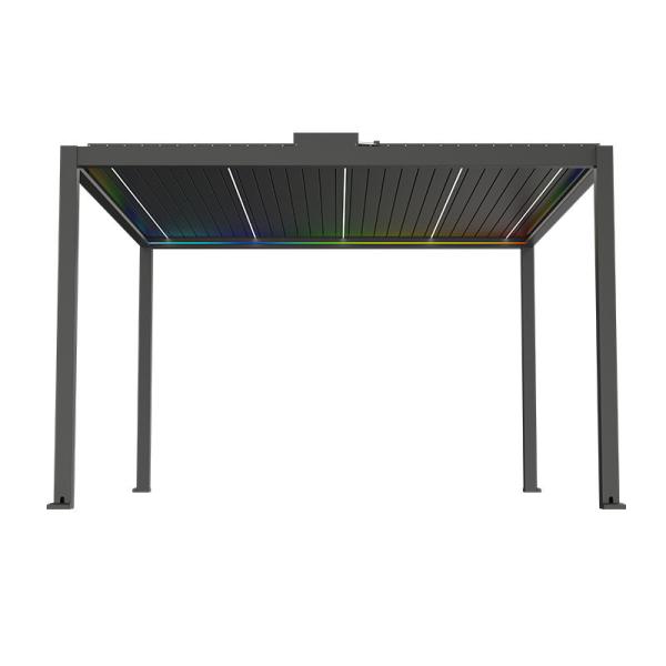 Buy cheap Aluminum Alloy Electric Tilting Louver Pavilion Outdoor Patio Gazebo Villa Garden Sun Room Gazebo from wholesalers