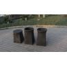 Buy cheap Resin Wicker Storage Box , Grey Synthetic Rattan Storage Case from wholesalers