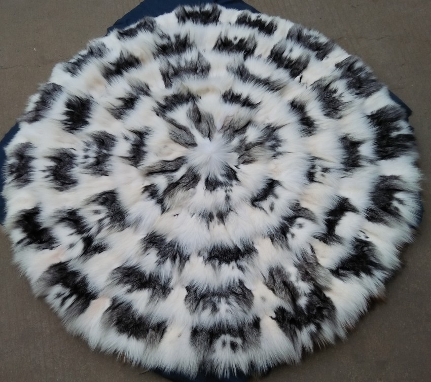 Imitation Sheepskin Cushion Pads For Seat Round Dyed
