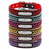 Buy cheap Personalized Nameplate Custom Leather Dog Collars , Braided Leather Engraved Dog Collars from wholesalers