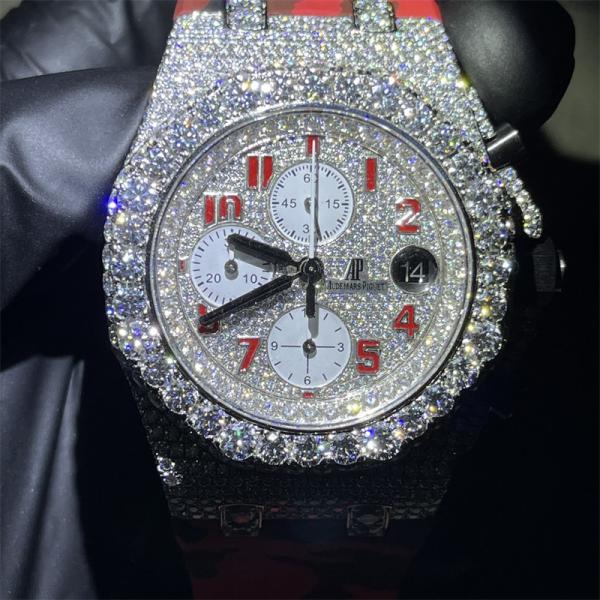 Buy cheap Royal Oak Moissanite Iced Out Watch from wholesalers