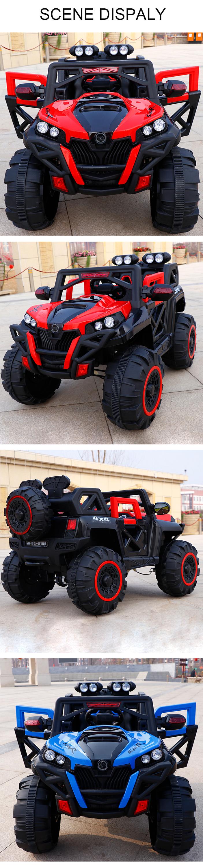 Plastic Type PP 2 Seater Ride On Car Kids Electric 12V 4x4 for Children 4 Year Olds 2023