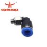 Buy cheap 054811 Auto Cutter Parts Pneumatic L Plug Screw QSML-M5-6 Textile Cutting Room Parts from wholesalers