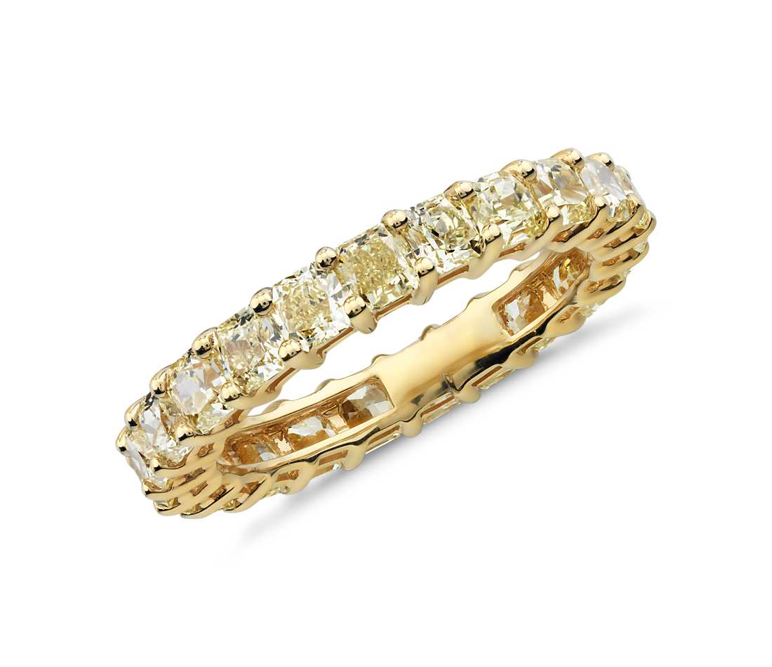 925 Sterling Silver Simply 18K Gold Vermeil Prong Setting Eternity Band Thin Women Rings