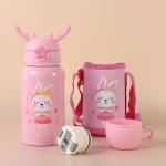Everyday Delights Stainless Steel Insulated Water Bottle With Cup, Straw And Bag