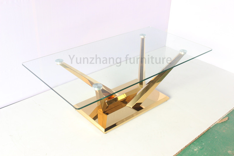 Unique Square Dining Table Metal Base Tempered Glass Top For Dining Room