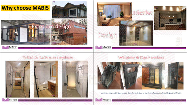 Wooden Design Modern Modular Apartments , Two Bedroom Prefabricated Holiday Homes