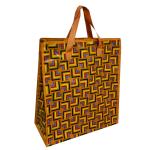 Laminated Non Woven Pp Grocery Shopping Bag Zip Bags Long Handle Reusable Tote