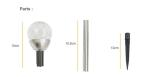Round Shape Solar Garden Light, Mosaic Ball Solar Garden Light,Solar Garden