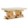 Buy cheap Golden Base 40mm Stainless Steel Dining Table 8 Seater Marble Dining Table from wholesalers