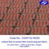 Buy cheap Mesh Pattern Carbon Kevlar Fabric / Jacquard Hybrid Woven Filament Fiber Fabric from wholesalers