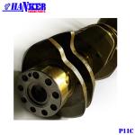 Excavator Parts Cast Steel Crankshaft For P11C Engine