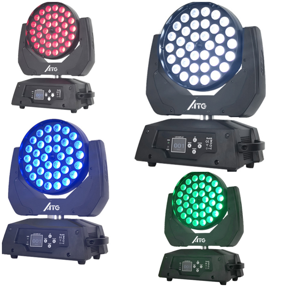 Golden 380w Moving Beam Light 80 RGBW Sound Activated Disco Lights 50000 Hour Lifespan