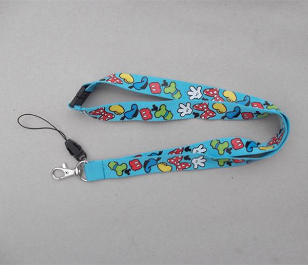 Cute cartoon design children kid's polyester neck strap lanyard with phone
