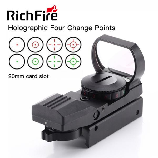 Buy cheap 4 Reticle Paintball Gun Scopes 11mm 20mm Red Green Dot Reflex Sight High Stability from wholesalers