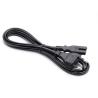 Buy cheap Hot sale 10A/16A 2pin black 2 pin power cable 0.5m-10m copper power cord from wholesalers