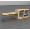 Buy cheap Wooden Steel Supermarket Display Racks L250×W66×H150cm Dimension from wholesalers