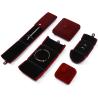 Buy cheap Dark Red Soft Velvet Jewelry Box Clamshell Shaped Jewelry Set Box Packaging from wholesalers