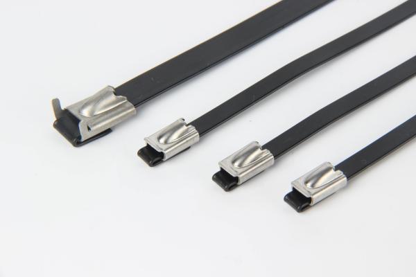 Buy cheap Epoxy Coated Self Locking Stainless Steel Cable Tie 250lbs from wholesalers