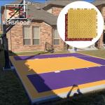 Buy cheap 1.8cm Thick Outdoor Sport Floor Interlocking Plastic Floor Tiles Waterproof from wholesalers