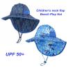 Buy cheap Searsucker Blue Beach Hawaii Fisherman Hat Custom Upf 50 Sun Protection Baby from wholesalers