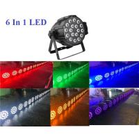 Buy cheap 18PCS 12W LED Disco Lights / Dmx512 LED Light Club RGBWA UV 6 In 1 LED Color product