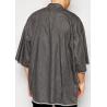 Buy cheap Wholesale oem open split front oversized 100%cotton black frayed hem denim kimono designer jackets from wholesalers