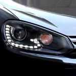 Headlight Assembly For Volkswagen VW Golf 6 Modification 6 Gti R20 Tear Eye DRL