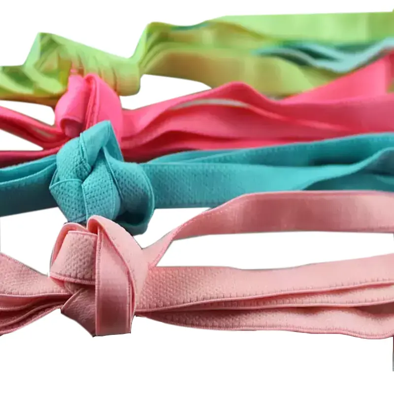 Customized Pattern Color Polyester Rubber Band Webbing Bra Strap Elastic