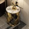 Buy cheap Apartment Circular Glass Top Coffee Side Table Combination from wholesalers