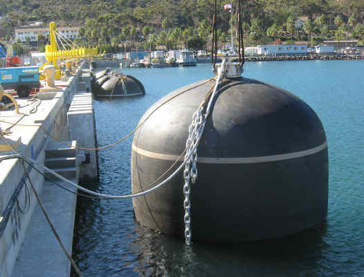 80kpa Sling Type Inflatable Pneumatic Submarine Fender Iso17357 Certification