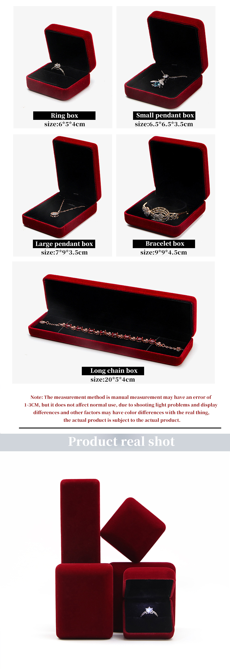 Jewelry Package Velvet Material Box for Storing and Protecting Your Jewelry Collection
