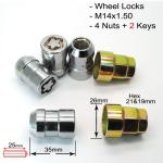 Buy cheap Security Anti Sheft Locking Wheel Nuts Thread M12x1.5 For Lincoln / Mkx / Ford from wholesalers