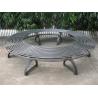 Buy cheap Metal Cast Iron Round Tree Benches Backless For Garden Street Campus from wholesalers