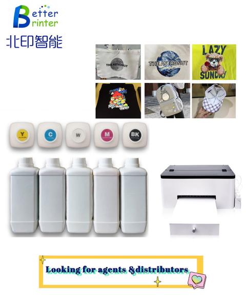 Inkjet Printer T-shirt Textile Pigment Five Color Ink Printer Dtf Printer Film