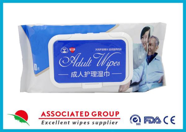 Buy cheap Healthy Non Irritating Adult Wet Wipes For Skin Care , Flushable Wet Toilet Wipes 80 Sheets from wholesalers