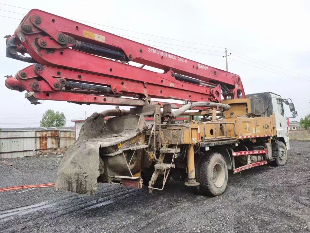 2018 Used Concrete Pump Truck 30m Truck Mounted Pump Construction Equipment
