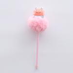 Plastic Pink Fluffy Pastel Plush Pen 0.5mm Nib Ultralight Durable