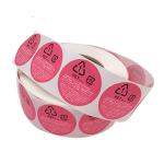 Circular Round Food And Beverage Labels Roll Die Cut Shape Thermal Food Label