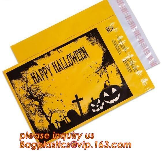 Custom Logo Printed White Color DHL UPS Plastic Courier Mailing Bag Self