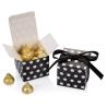 Buy cheap Gold And Sliver Stamping Christmas Gift Box With Ribbon Luxury Style from wholesalers