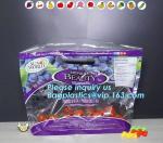 Perforated bag grape bag with air holes, fresh fruit stand up k bag for cherry,