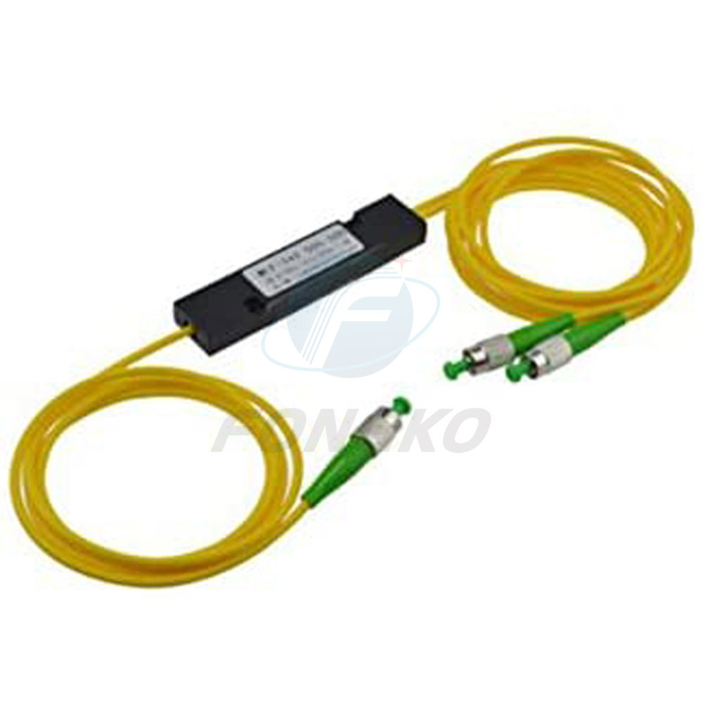 Wholesales high quality Optic fbt ABS coupler FC/APC 1x2 fiber optical splitter 1310nm or 1550nm or 1490nm