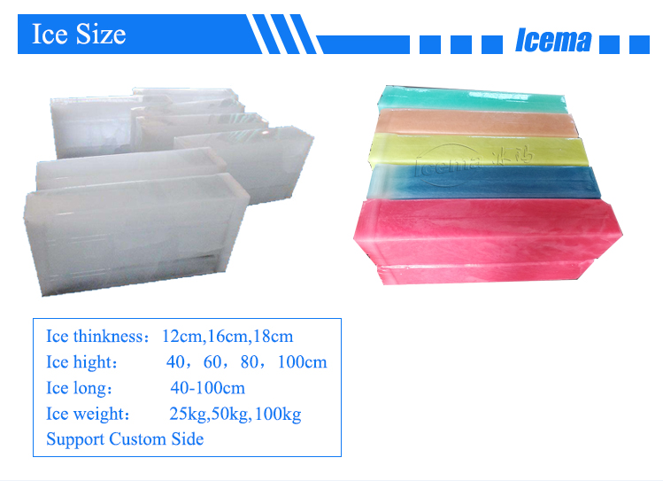 Brine Type Industrial 10 Ton Ice Block Making Machine 380V