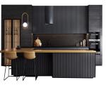 Cuisine 600mm Matt Kitchen Cabinets With Built In Glass Oven