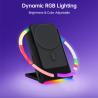 Buy cheap Adjustable Ambient Light 15w Wireless Charger With Power Bank For Travel from wholesalers