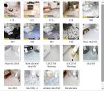 Anti-Slip PVC Ceramic Mosaic Tile for Living Room Bedroom Bathroom and Kitchen