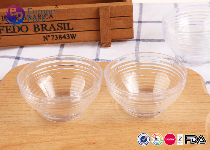 90Ml Disposable Clear Plastic Bowls With Lids Environmental Protection