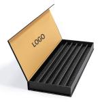 Custom Black Waist Bead Packaging Magnetic Cardboard Closure Gift Box for Custom