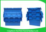 Warehouse Plastic Storage Bins With Lids , 600 * 400 * 315mm Customized Storage